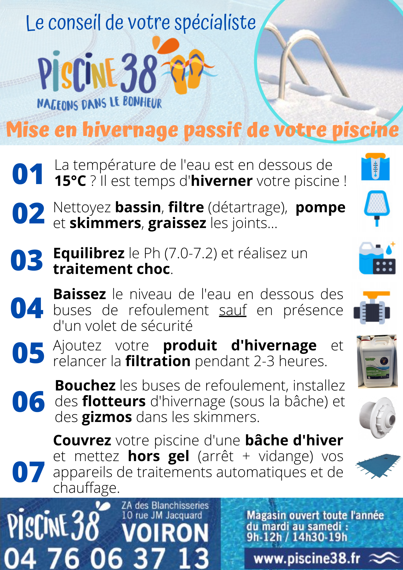 HIVERNAGE PASSIF DE VOTRE PISCINE