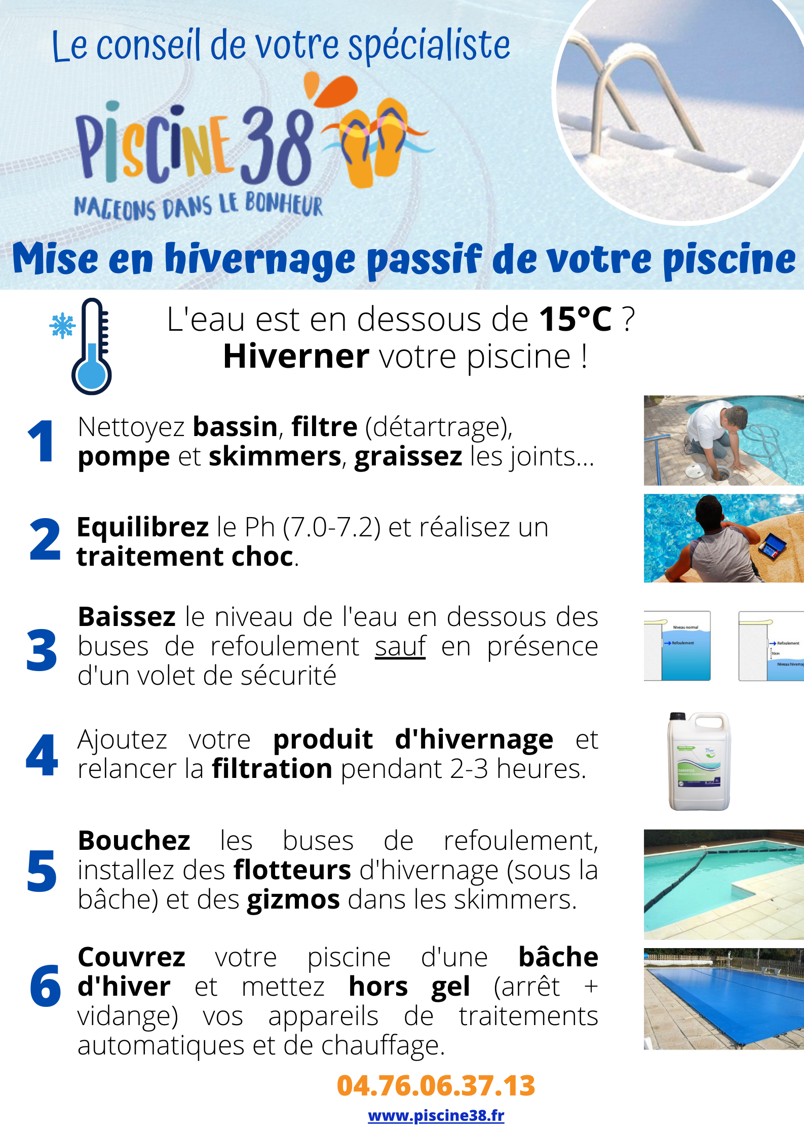 HIVERNAGE PASSIF DE VOTRE PISCINE