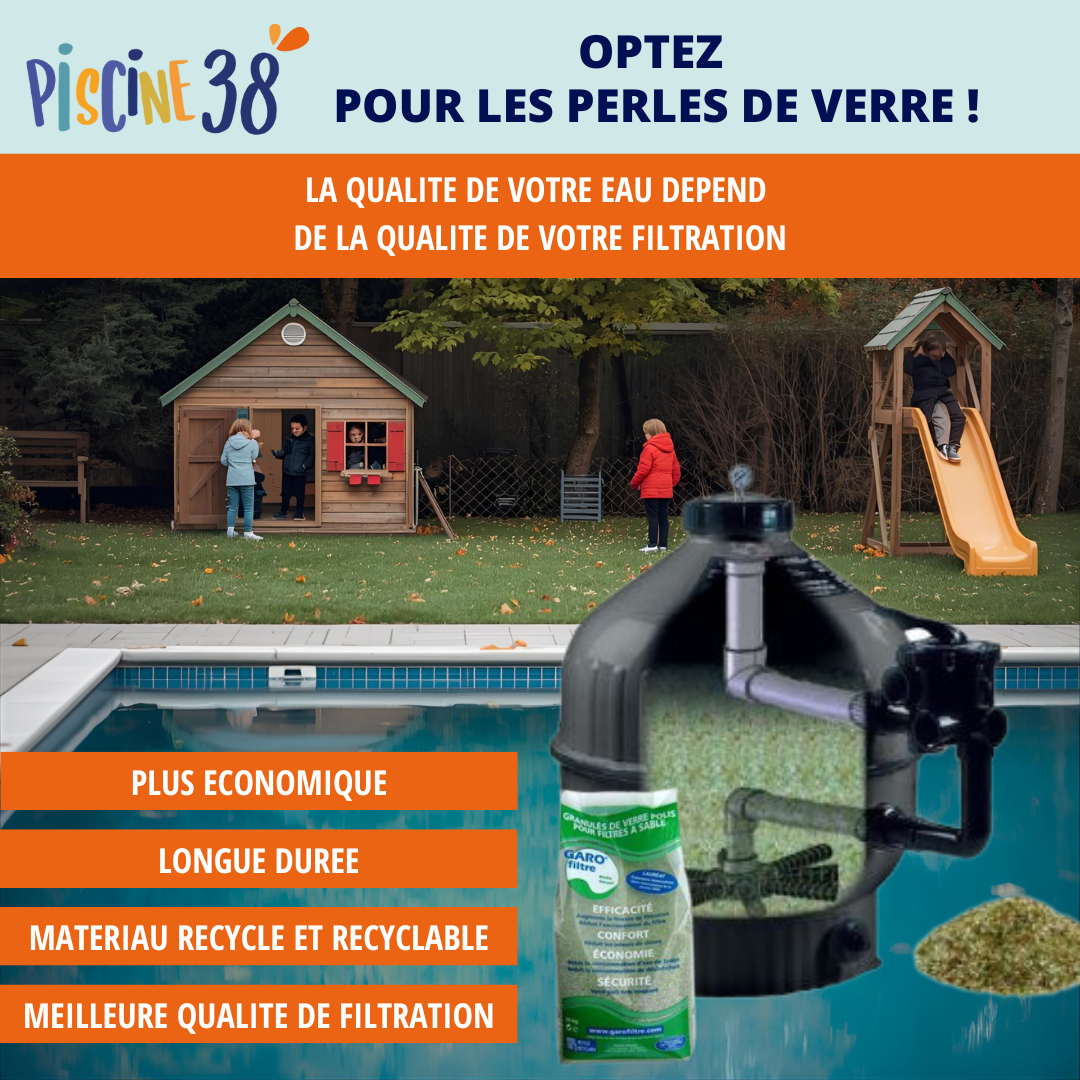 Passez aux perles de verre pour une meilleure qualité de filtration
