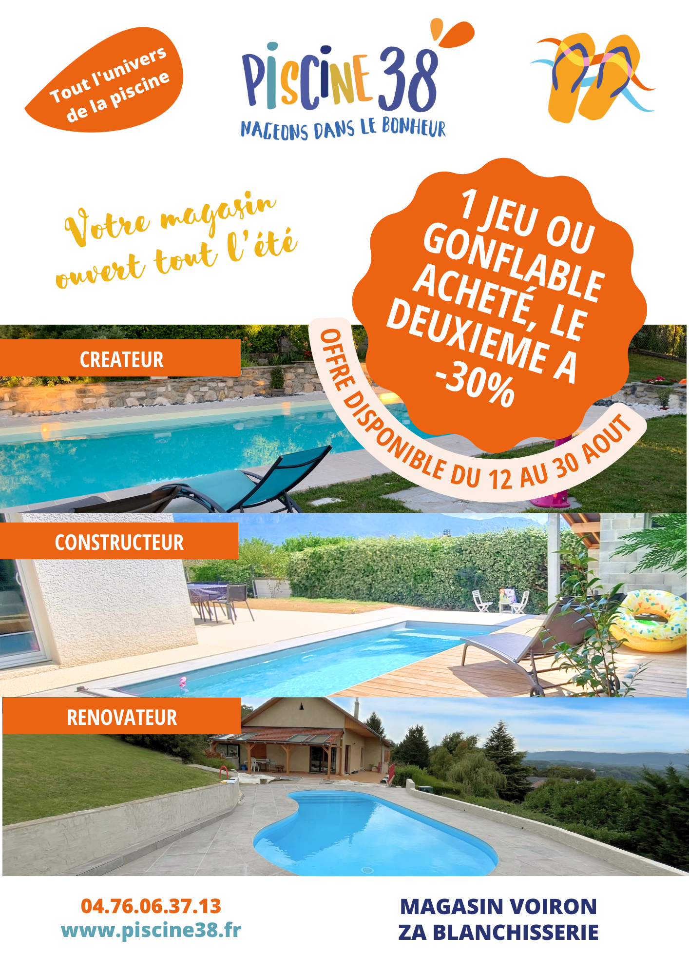Piscine 38 ouvert tout l’été à Voiron