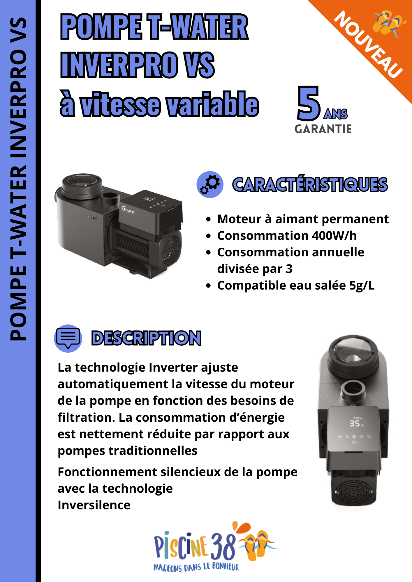 Découvrez notre nouvelle pompe de filtration à vitesse variable